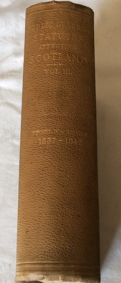 Public General Statutes Affecting Scotland, Volume 3, 1837-1847 - Image 2