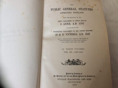 Public General Statutes Affecting Scotland, Volume 3, 1837-1847 - Image 3