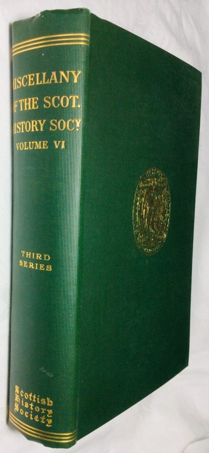 Miscellany of the Scottish History Society, Sixth Volume