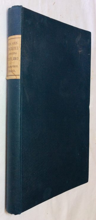 Public General Statutes Affecting Scotland, 1900 Passed in the Sixty-third and Sixty-third and Sixty-fourth years of the reign of Her Majesty Queen Victoria