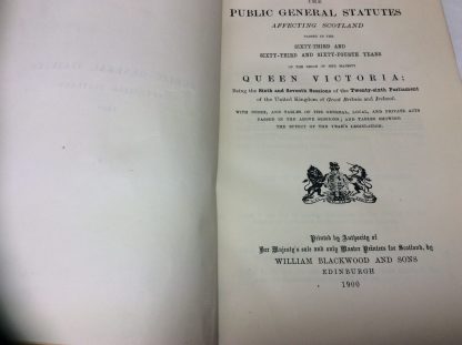 Public General Statutes Affecting Scotland, 1900 Passed in the Sixty-third and Sixty-third and Sixty-fourth years of the reign of Her Majesty Queen Victoria - Image 2