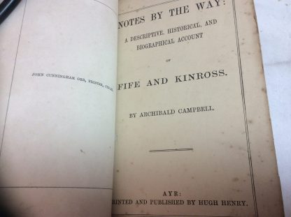 Notes by the Way: A Descriptive, Historical and Biographical Account of Fife and Kinross - Image 5