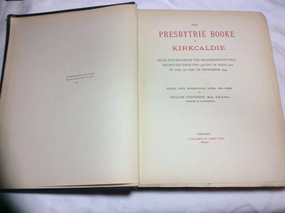 Presbytrie Booke of Kirkcaldie: Being the Record of the Proceedings of that Presbytry from the 15th Day of April 1630 to the 14th Day of September 1653 - Image 3