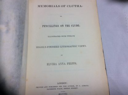 Memorials of Clutha; or, Pencillings of the Clyde. With lithographic views. - Image 5