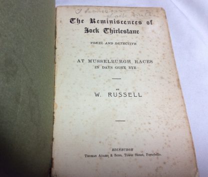 Reminiscences of Jock Thirlestane: Yokel and Detective - Image 3