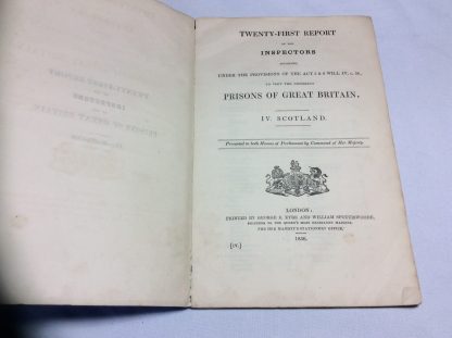 TWENTY-FIRST REPORT of the INSPECTORS appointed under the PROVISIONS of the ACT 5 & 6 WILL IV c 38 to VISIT the different PRISONS of GREAT BRITAIN. IV. SCOTLAND - Image 2