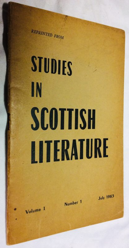 The Hunter and the Circle: Neil Gunn's Fiction of Violence Reprinted from Studies in Scottish Literature, Volume 1, Number 1