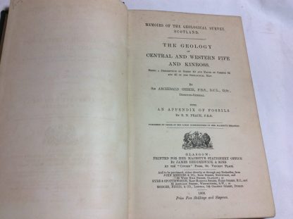 The Geology of Central and Western Fife and Kinross; with An Appendix of Fossils by B.N.Peach Series  : Memoirs of the Geological Survey of Scotland - Image 3