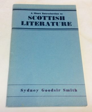 A Short Introduction to Scottish Literature