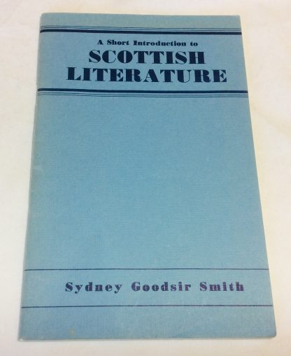 A Short Introduction to Scottish Literature