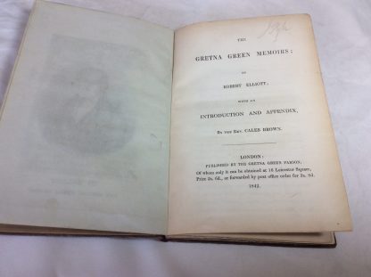 The Gretna Green Memoirs; with an Introduction and Appendix by the Rev. caleb Brown - Image 3