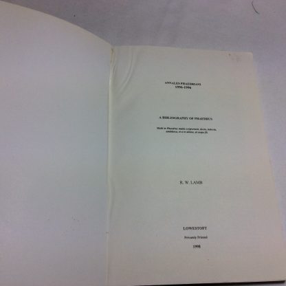 Annales Phaedriani: A Bibliography of Phaedrus - Image 2
