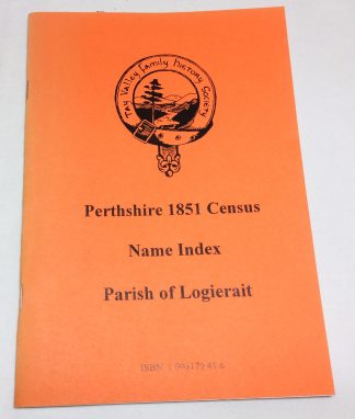 Perthshire 1851 Census Name index: Parish of Logierait