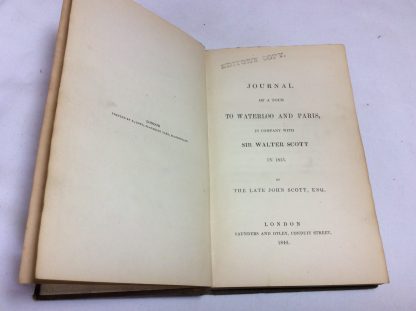 Journal of a Tour to Waterloo and Paris, in Company with Sir Walter Scott in 1815 - Image 2