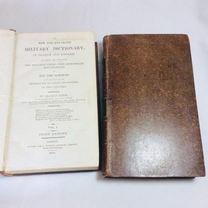 New and Enlarged Millitary Dictionary in French and English: In which are explained the Prinicipal Terms, with Appropriate Illustrations, of all the sciences, that are, more or less, Necessary for an Officer and Engineer, In Two Volumes - Image 3