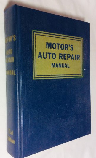 MOTOR&apos;S AUTO REPAIR MANUAL 1958
