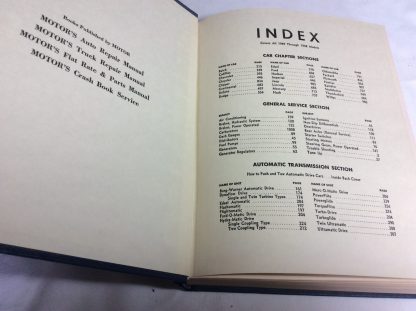 MOTOR&apos;S AUTO REPAIR MANUAL 1958 - Image 5