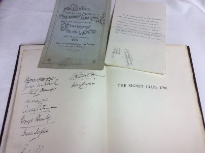 An Account of the Signet Club - Image 2