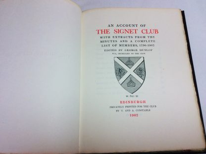 An Account of the Signet Club - Image 4