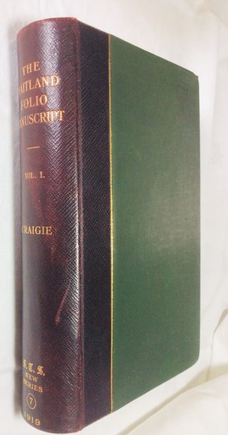 The Maitland Folio Manuscript (Volume 1) Scottish Text Society New series Number 7.