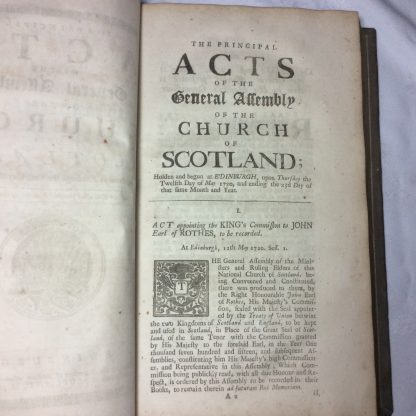 THE PRINCIPAL ACTS OF THE GENERAL ASSEMBLY OF SCOTLAND,  1714 -1731 - Image 5