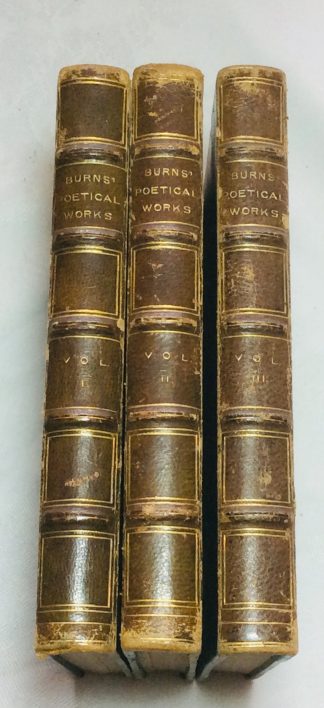 POETICAL WORKS OF ROBERT BURNS, Chronologically arranged [3 volumes]