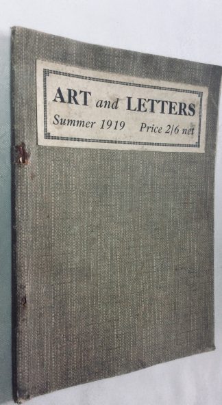 Art & Letters. Volume II. No. 3. (New Series. ) Summer 1919