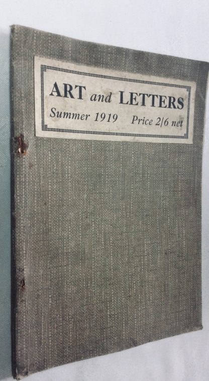 Art & Letters. Volume II. No. 3. (New Series. ) Summer 1919