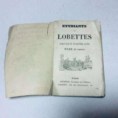 Étudiants et lorettes . Almanach du quartier latin . 1848 . Deuxième année - Image 2