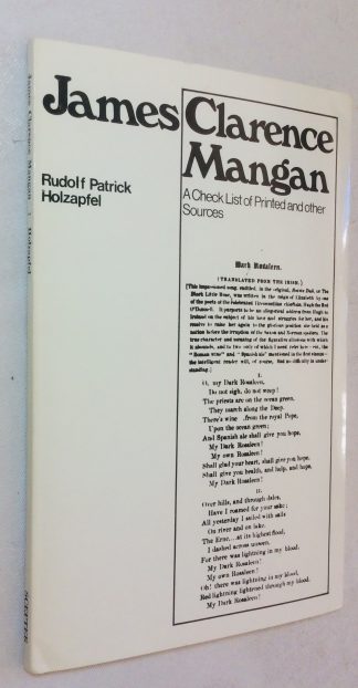 James Clarence Mangan, A Check-List Of Printed And Other Sources