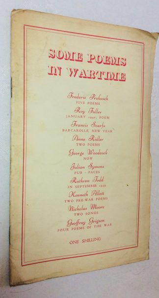 Some Poems in Wartime.