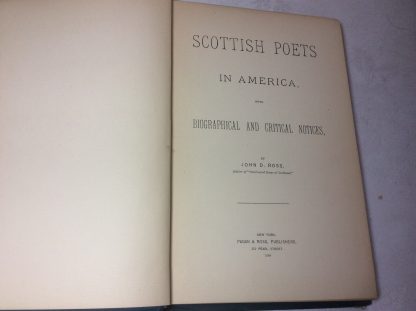Scottish Poets in America: With Biographical and Critical Notices - Image 3