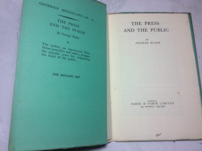 The Press and the Public : Criterion Miscellany - No.21 - Image 2
