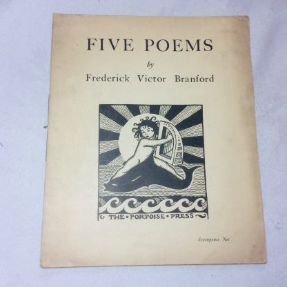 Five Poems. Porpoise Press Broadsheet 1