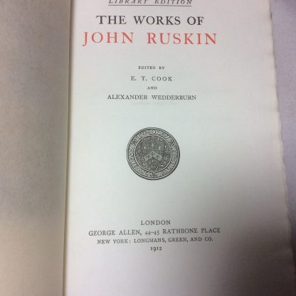 The Works of John Ruskin, Vol. XXXVIII: Bibliography. Catalogue of Drawings. Addenda - Image 3