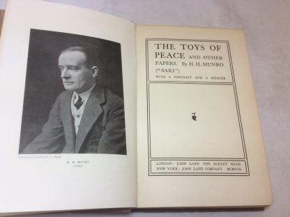 The Toys of Peace and other Papers. With a Portrait and a Memoir. - Image 2
