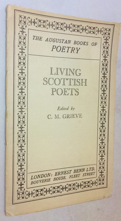 Living Scottish Poets. An anthology. Edited by C.M.Grieve