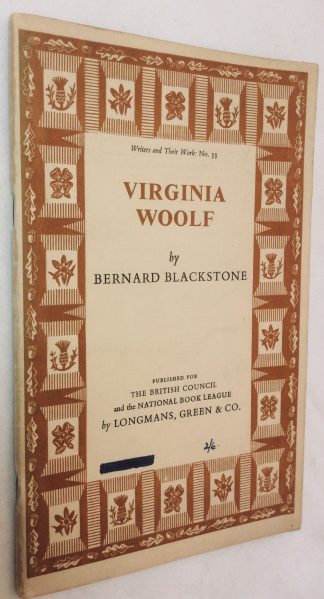 Virginia Woolf. Writers and Their Work No. 33