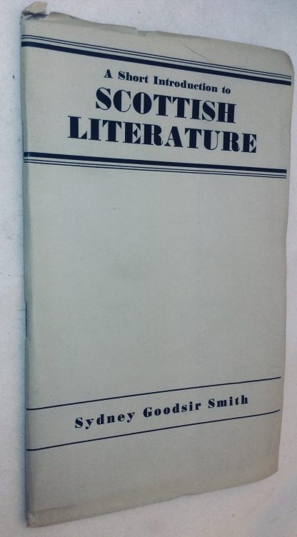 A Short Introduction to Scottish Literature