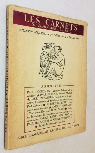 Les carnets du seminaire des Arts 1re série n°1 - Mars 1945