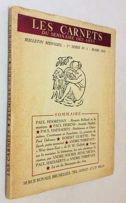 Les carnets du seminaire des Arts 1re série n°1 - Mars 1945