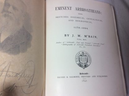 Eminent Arbroathians: Being Sketches Historical, Genealogical, and Biographical, 1178-1894 - Image 2