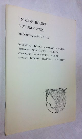 English Books, Autumn 2009 Bernard Quaritch Ltd