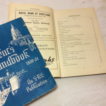 Edinburgh University Students' Handbook 1950-51, No. 55 - Image 2