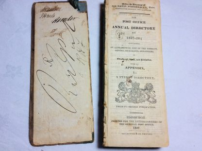 The Post Office Annual Directory for 1827-28; containing an Alphabetical List of the Nobility, Gentry, Merchants and others in Edinburgh, Leith & Newhaven. - Image 2