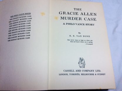 The Gracie Allen Murder Case: A Philo Vance Story - Image 2