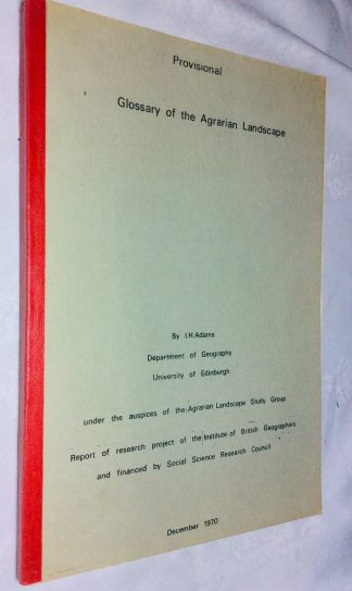 Glossary of the Agrarian Landscape