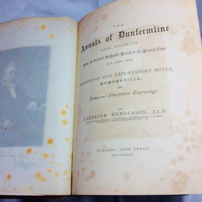 The Annals Of Dunfermline And Vicinity, From The Earliest Authentic Period To The Present Time, A.D. 1069-1878: Interspersed With Explanatory Notes, Memorabilia, Numerous Illustrative Engravings - Image 8