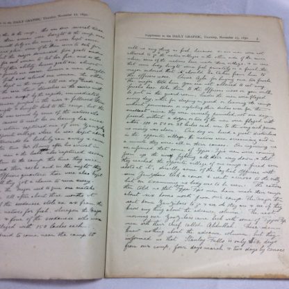 The Charges against Stanley's Rear Guard : Fac-simile of Assad Farran's sworn statement”, issued as a supplement to the Daily Graphic, 27 November 1890 - Image 3