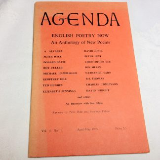Agenda: Vol. 4, No. 1 - Ted Hughes, Elizabeth Jennings etc.